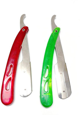 

Trendz Handpicked Pack of Two Straight Edge Razors Professional Barber's Type(Pack of 2)