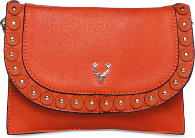 

Allen Solly Women Casual Orange Leatherette Sling Bag