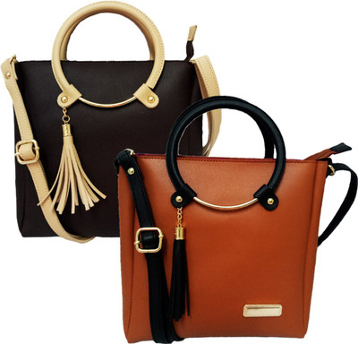 

BANDICOOT Girls Evening/Party, Casual, Formal Brown, Brown PU Sling Bag