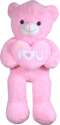 

Tickles Pink Big Size Love Teddy Soft Stuffed For Kids(2.4 Feet) - 75 cm(Pink)