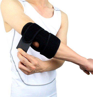

PE Adjustable Breathable High Elastic Basketball arm Sleeve Elbow Support (, Black, Multicolor