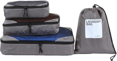 

Uberlyfe Travel Packing Cubes 4pc Set(Grey)