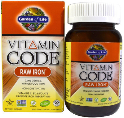 

Garden of Life Garden of Life, Vitamin Code, RAW Iron, 30 Vegan Caps(30 No)