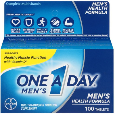

One A Day Men's Health Formula Multivitamin/Multiminal 100 Tabs - Pack of 1(100 No)