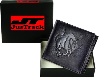 

JusTrack Men Casual Black Genuine Leather Wallet(1 Card Slot)