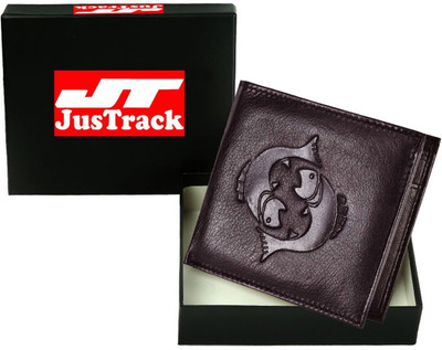 

JusTrack Men Casual Brown Genuine Leather Wallet(3 Card Slots)
