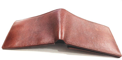 

ad Men Brown Genuine Leather Wallet(6 Card Slots), Dark brown