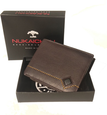 

Nukaichau Men Casual Grey Genuine Leather Wallet(5 Card Slots)