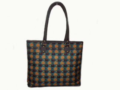 

Esthetic Mind Designer Silk blended Fabric Shoulder Bag(Blue, 5 L)