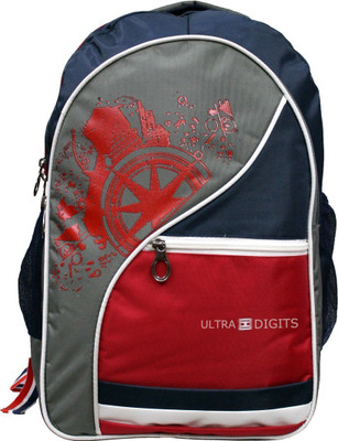 

ULTRA DIGITS UD-2018 Waterproof School Bag(Grey, 20 L)
