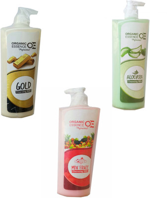 

Organic Essence Cleansing Milk-Gold-500ml, Mix Fruit-500ml, Aloe Vera-500ml(500 ml)