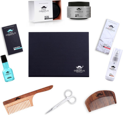 

MEN DESERVE Premium Beard Care and Hair Styling Gift Kit for Men(Set of 6)