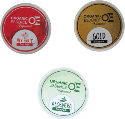 

Organic Essence Face Pack-Mix Fruit-500g, Gold-500g, Aloe Vera-500g.(500 g)