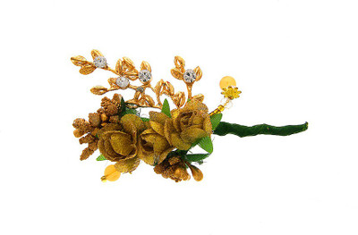 

Anuradha Art Jewellery Brooch Pin Hair Pin(Gold)