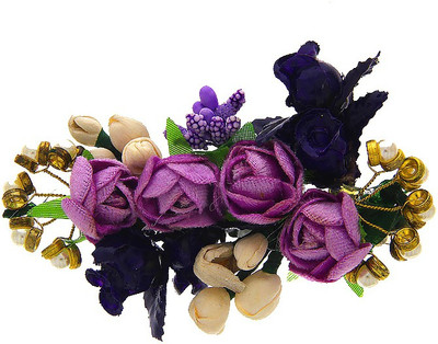 

Anuradha Art Jewellery Brooch Pin Hair Pin(Purple)
