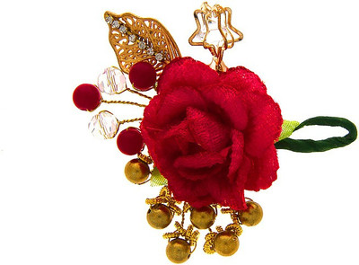 

Anuradha Art Jewellery Brooch Pin Hair Pin(Pink)