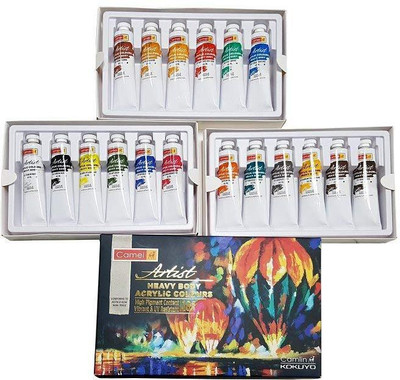 

Camlin Heavy Body Acrylic colors - 18 Shades, 40ml