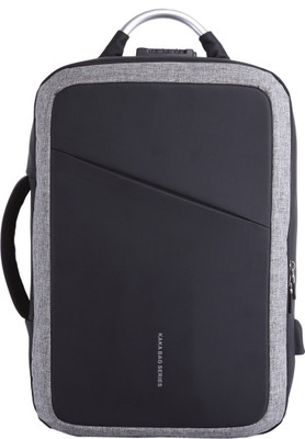 

Kaka Water Resistance Anti-theft Laptop Backpack / Unique Locking System with Usb Charging Port 30 Backpack(Grey)