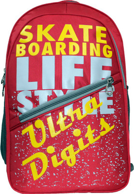 

ULTRA DIGITS Skate Boarding 30 L Backpack(Red)