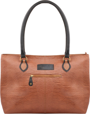 

Leathox ladies dark brown handbag Shoulder Bag(Brown, 11 inch)