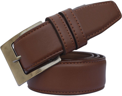 

HENEDA Men Formal Tan Synthetic Belt