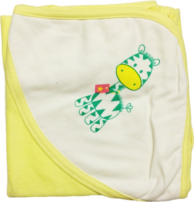 

Babysid Collections Animal  Hooded Baby Blanket(Cotton, Yellow
