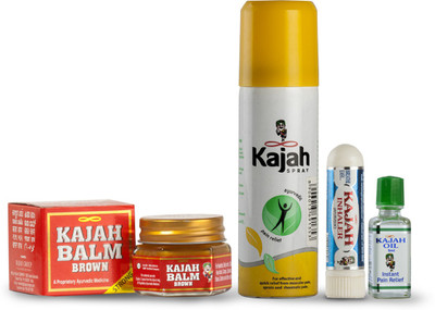 

Kajah Ayurvedic Pain Relief (Combo of Balm, Oil, Spray and Inhaler) Spray(62 g)