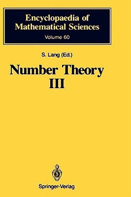 Number Theory III(English, Hardcover, Lang Serge)