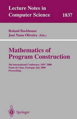 Mathematics of Program Construction(English, Paperback, unknown)
