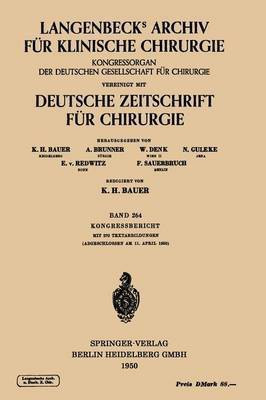Verhandlungen der Deutschen Gesellschaft fuer Chirurgie(German, Paperback, unknown)