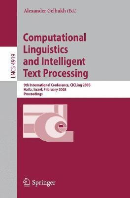 Computational Linguistics and Intelligent Text Processing(English, Paperback, unknown)