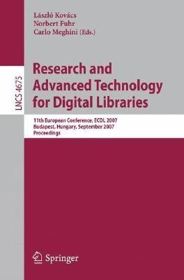 Research and Advanced Technology for Digital Libraries(English, Paperback, unknown)