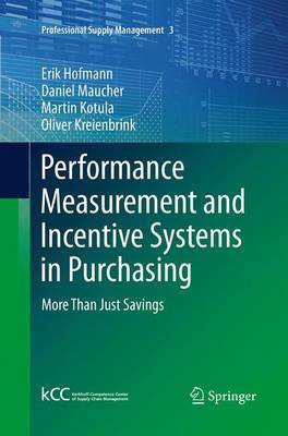 Performance Measurement and Incentive Systems in Purchasing(English, Paperback, Hofmann Erik)