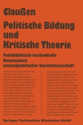 Politische Bildung und Kritische Theorie(German, Paperback, Claussen Bernhard)