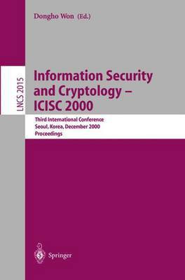 Information Security and Cryptology - ICISC 2000(English, Paperback, unknown)