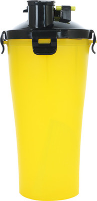 

Shivonic Smart Protein Shaker Bottle for gym with 2 Storage Extra Compartment 350ml 350 Shaker(Pack of 1, Yellow)
