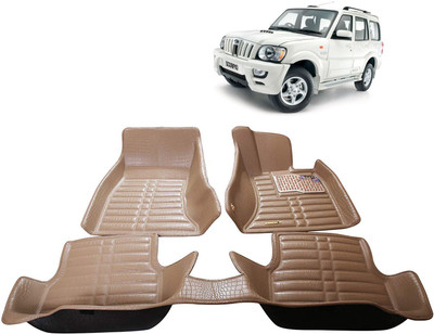 AYW Plastic 5D Mat For  Mahindra Scorpio(Beige)