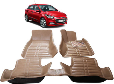 AYW Plastic 5D Mat For  Hyundai Elite i20(Beige)