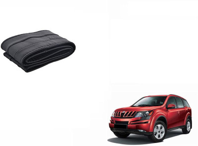 CARIZO Hand Stiched Steering Cover For Mahindra XUV 500(Black, Leatherite)