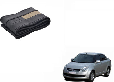 CARIZO Hand Stiched Steering Cover For Maruti Swift Dzire(Black, Beige, Leatherite)