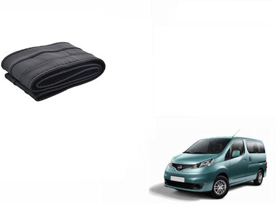 CARIZO Hand Stiched Steering Cover For Nissan Evalia(Black, Leatherite)