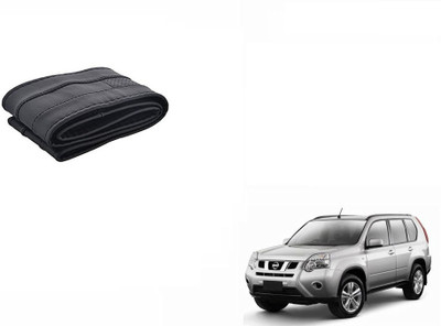 CARIZO Hand Stiched Steering Cover For Nissan X-Trail(Black, Leatherite)