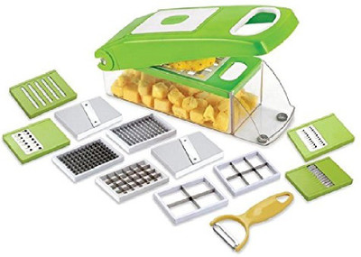 Riyansh Vegetable Dicer with 12 Cutting Blades Vegetable & Fruit Grater & Slicer(1)