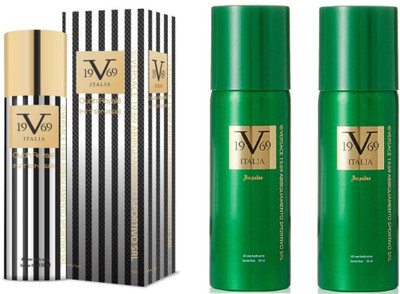 

V Italia Impulse All Over Body Spray 150ml With Oudh Royal Intense 150 ml Perfume Body Spray - For Men & Women(450 ml, Pack of 3)
