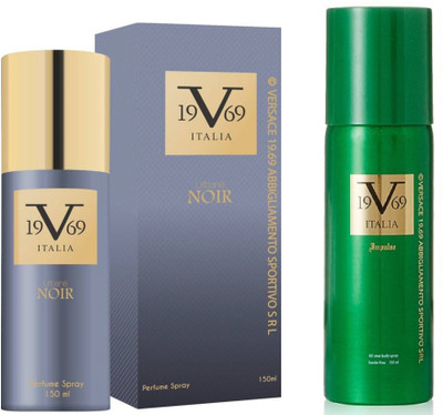 

V Italia Impulse All Over Body Spray 150ml With Urbane Noir 150ml Perfume Body Spray - For Men & Women(300 ml, Pack of 2)