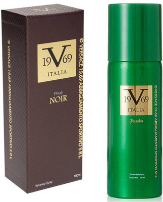 

V Italia Impulse All Over Body Spray 150ml With Prive Noir 150ml Perfume Body Spray - For Men & Women(300 ml, Pack of 2)