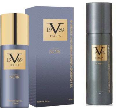 

V Italia Play On All Over Body Spray 150ml With Urbane Noir 150ml Perfume Body Spray - For Men & Women(300 ml, Pack of 2)