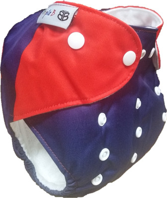 

Triple B Reusable Diaper-with 3 Layer Microfiber insert Pad Superman- Adjustable, Reusable, Supersoft - L
