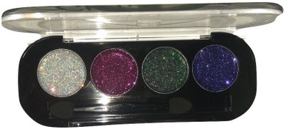 

Imported 4 Color Professional Eyes Glitter Eyeshadow Palette 8 g(Dazzling Glitter)