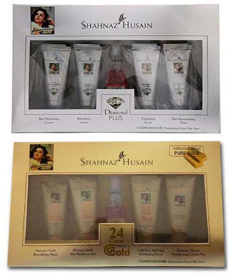 

Shahnaz Hussain herbals Gold and Diamond facial kit 80 g (Set of 2) 80 g(Set of 10)